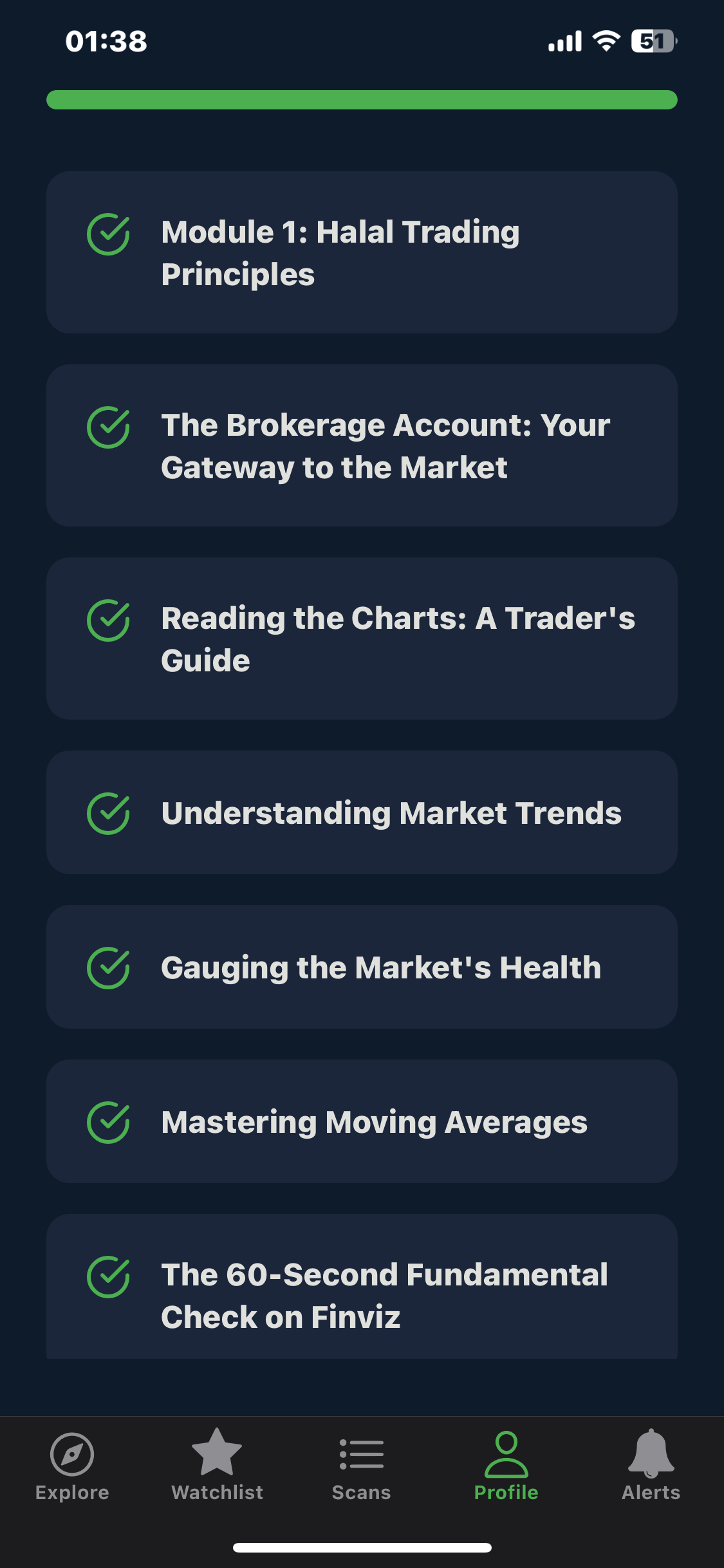 Training modules